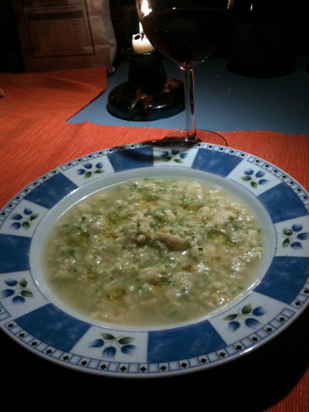 Minestrina della CuGGina, ovvero stracciatellina di zucchine