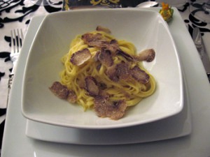 tagliolini al tartufo marzolino