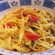 Tagliolini con bottarga di muggine